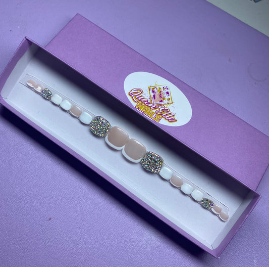 Custom Gel Press On TOES Set (BLACK FRIDAY DEAL✨🖤)