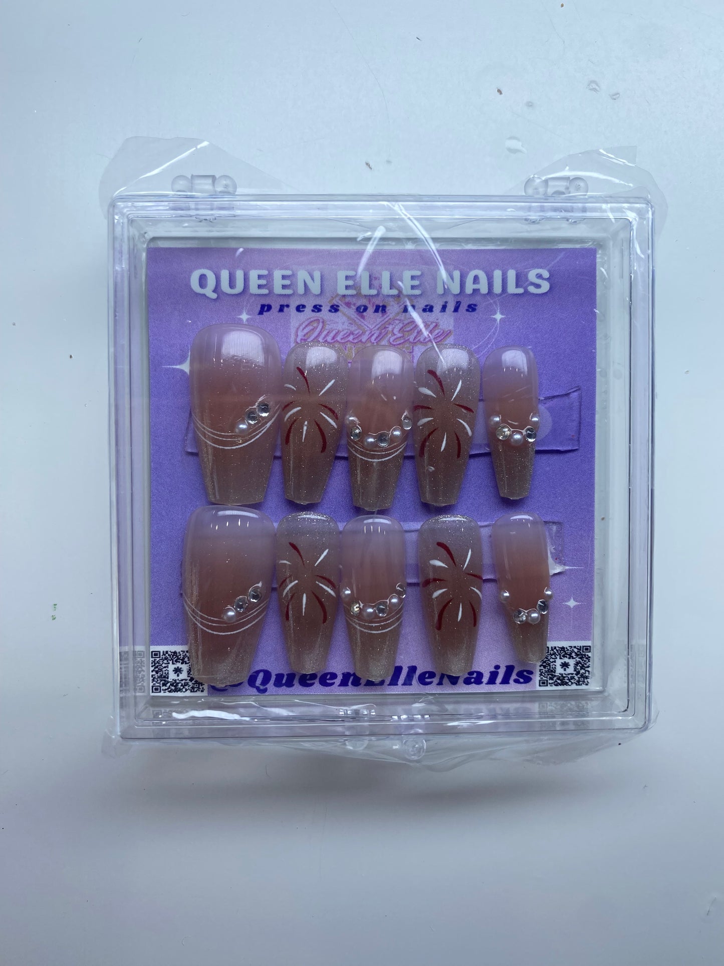 Fireworks Press-On Nails (M)