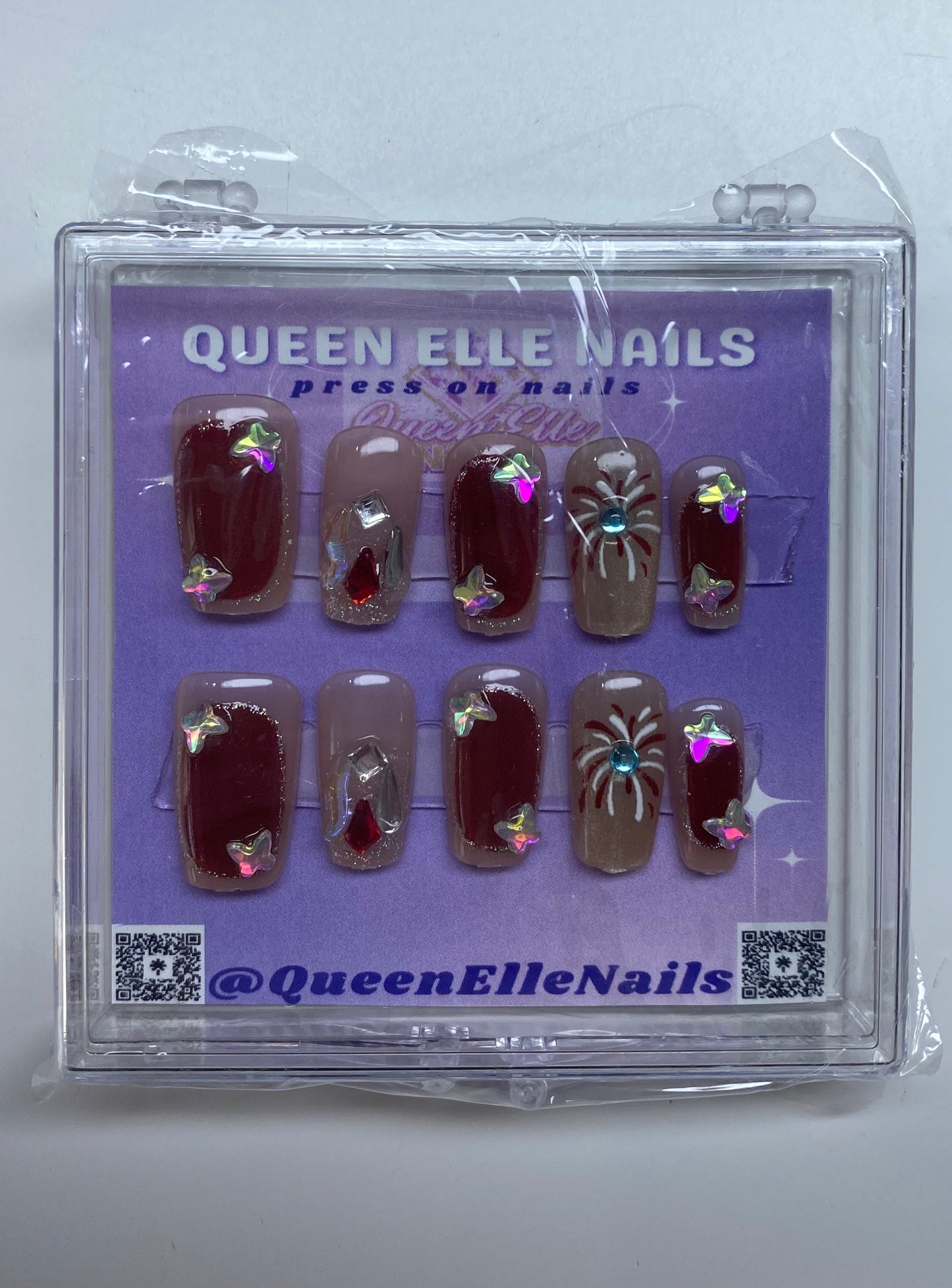 4th of July Press-On Nails (M)