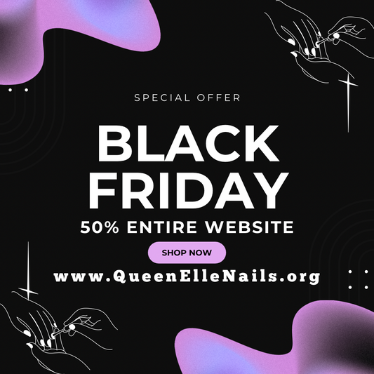 Custom ACRYLIC Press On Nail Set (BLACK FRIDAY DEAL✨🖤)